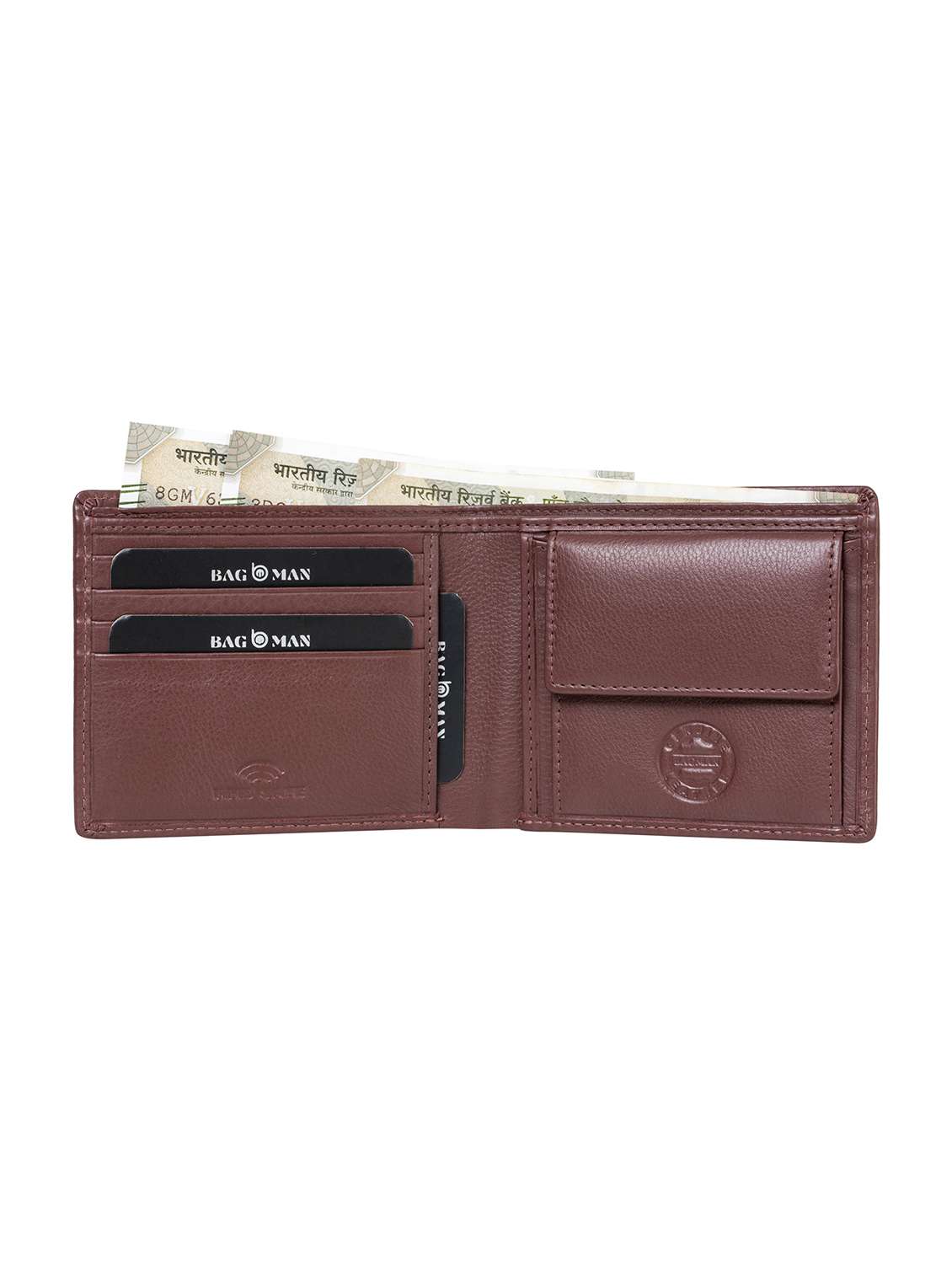 brown genuine leather wallet - 21556838 -  Standard Image - 2