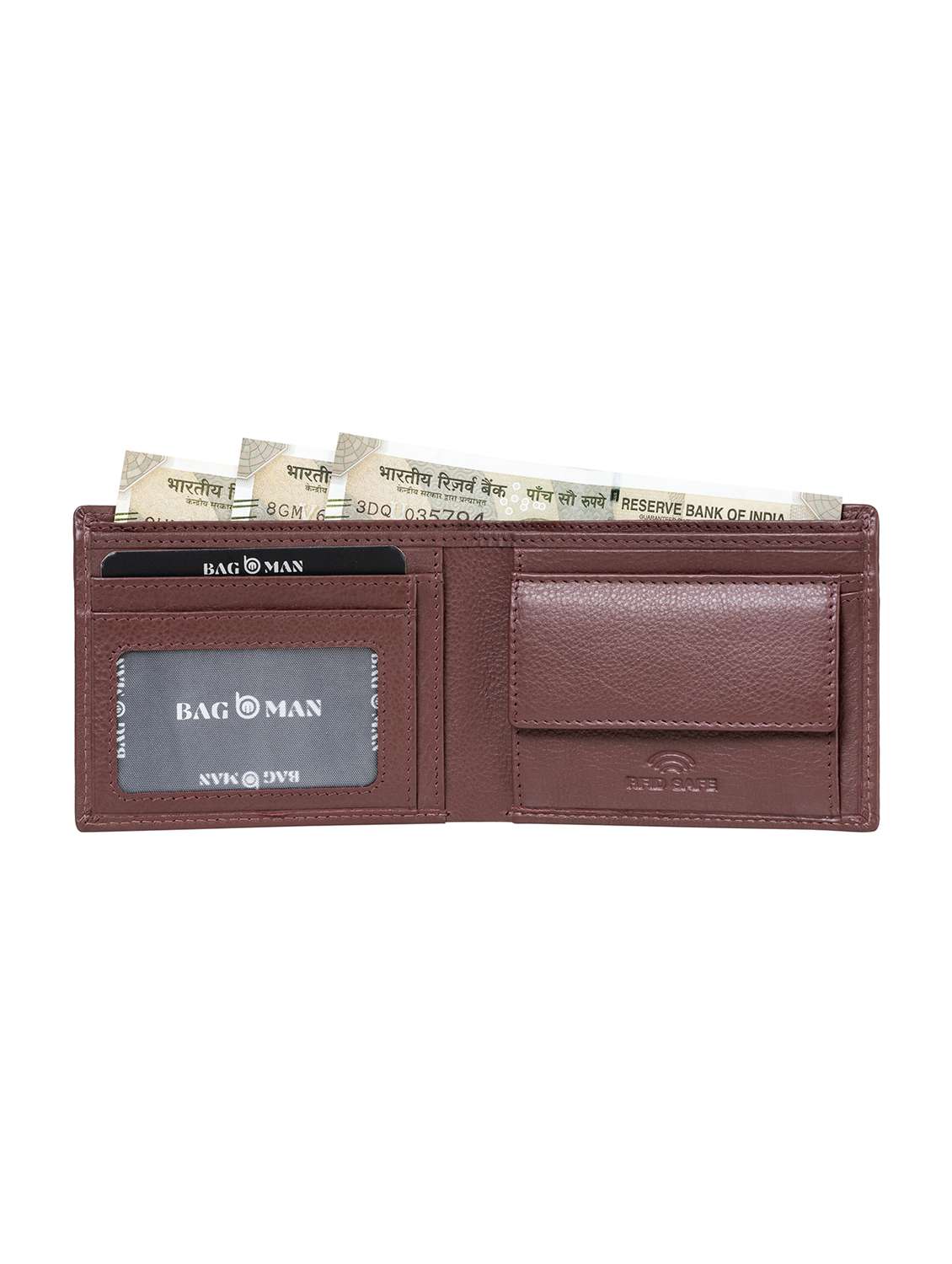 brown genuine leather wallet - 21556839 -  Standard Image - 2