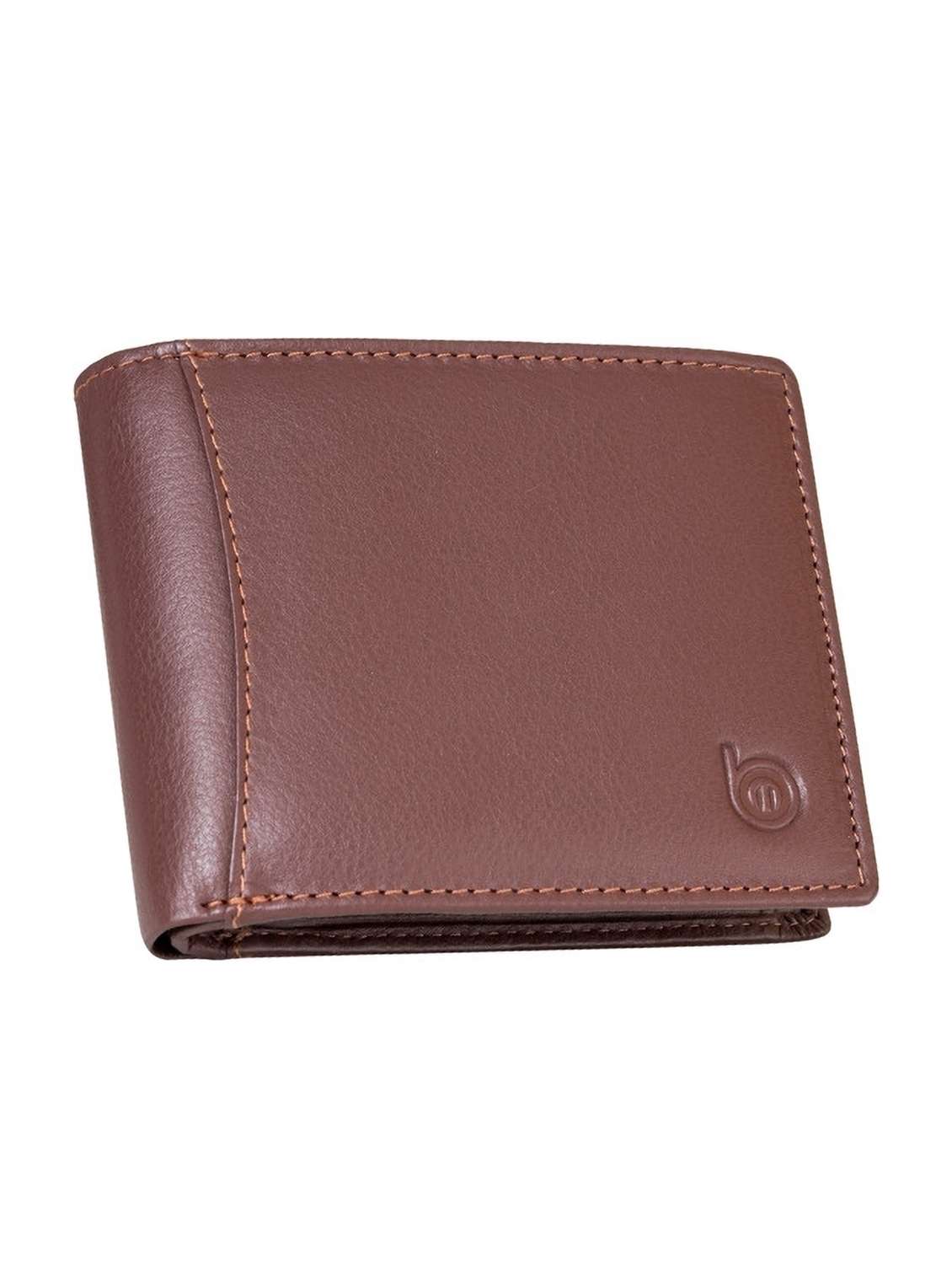 brown genuine leather wallet