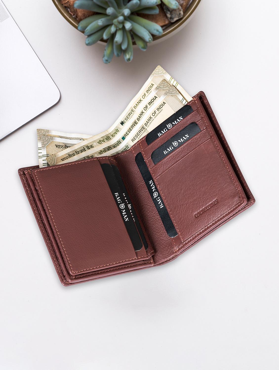 brown genuine leather wallet - 21556865 - Standard Image - 2