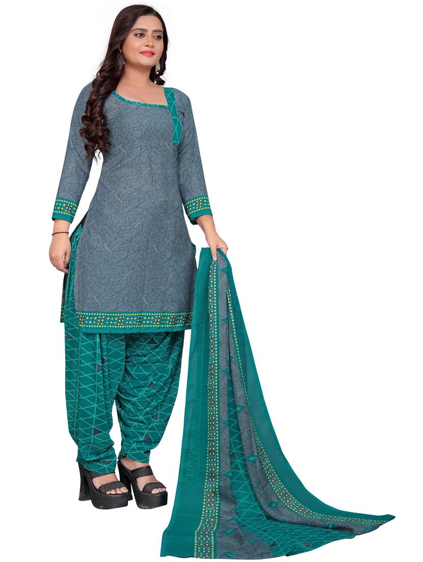 women printed unstitched suit set - 21557131 - Standard Image - 2