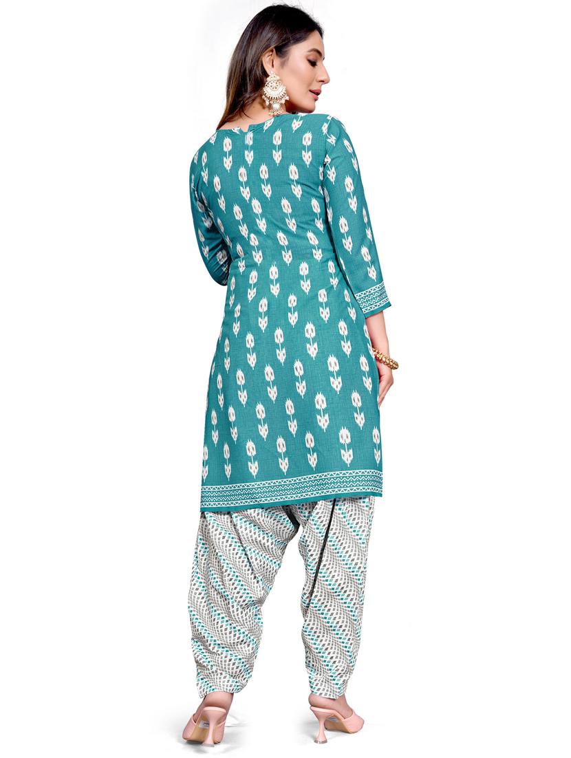 women printed unstitched suit set - 21557144 - Standard Image - 2