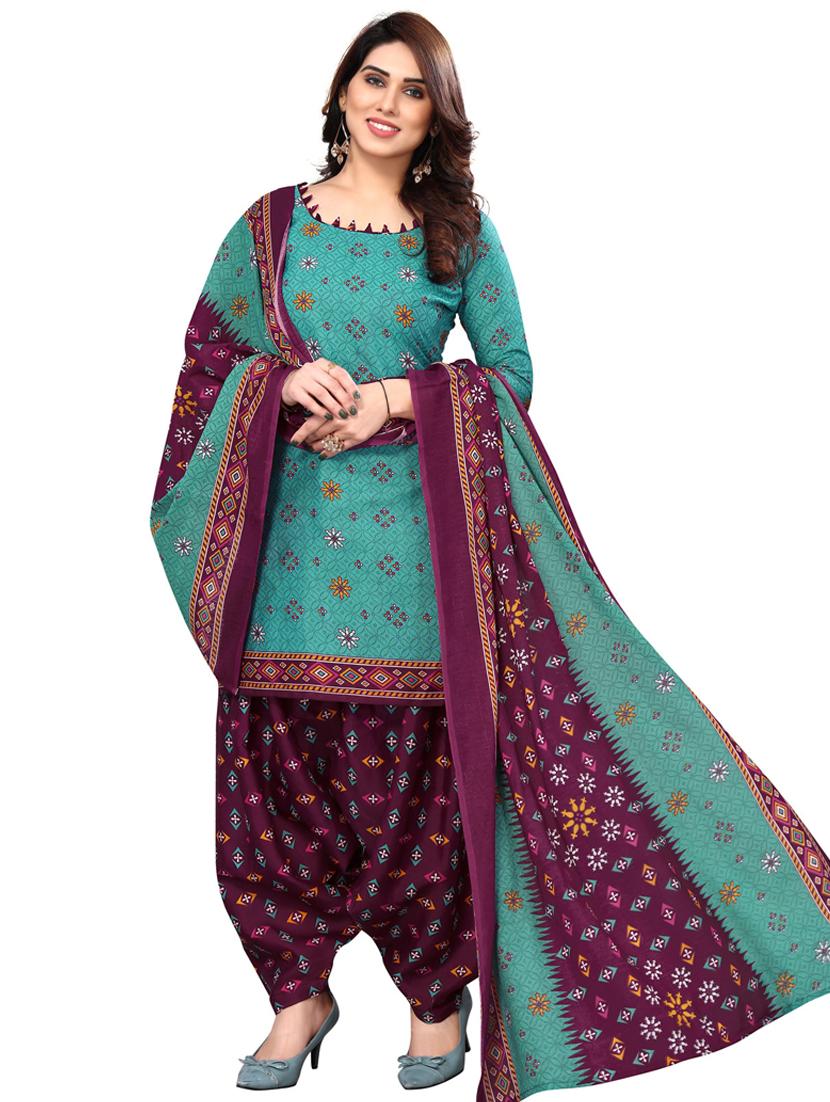 women printed unstitched suit set - 21557160 - Zoom Image - 0