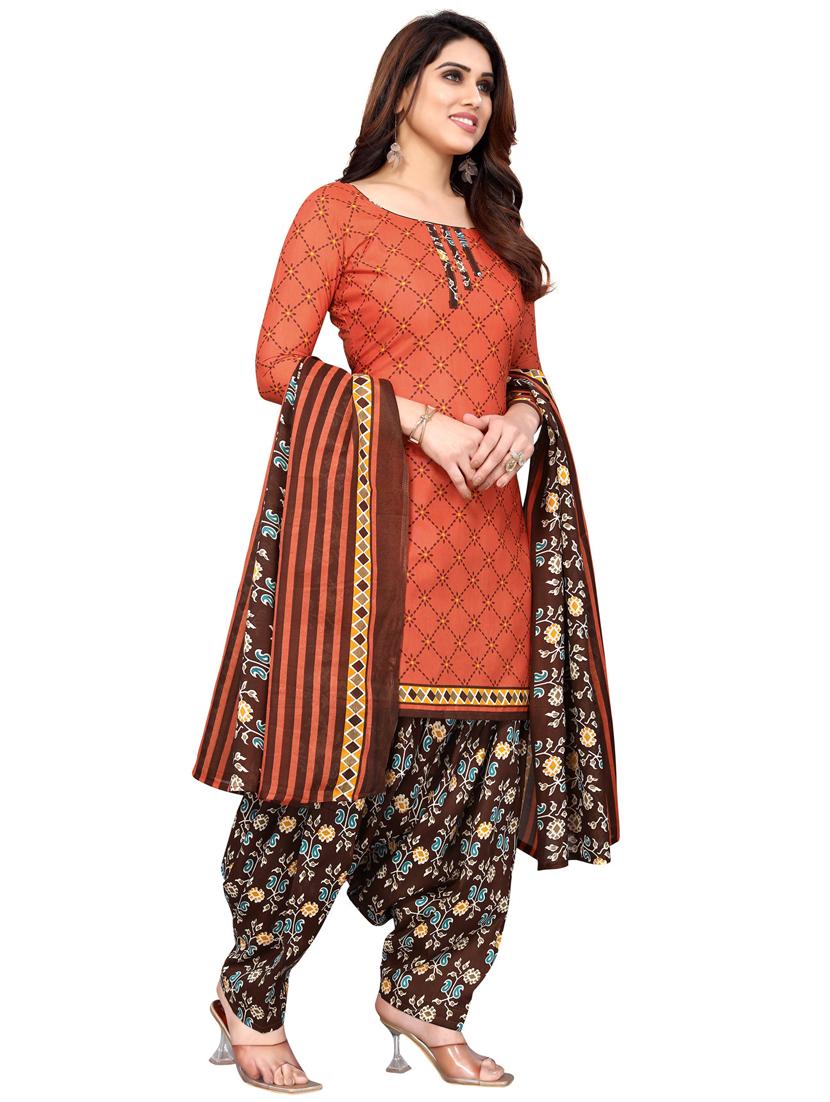 women printed unstitched suit set - 21557166 - Standard Image - 2