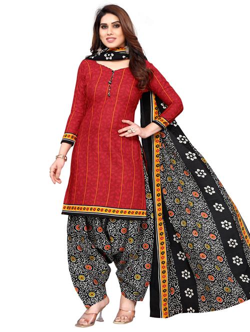 women printed unstitched suit set - 21557167 - Standard Image - 0