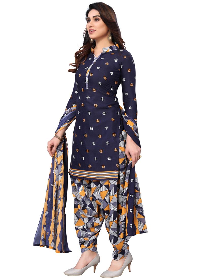 women printed unstitched suit set - 21557179 - Standard Image - 2