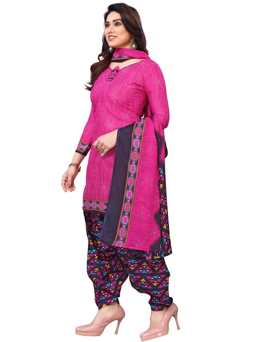 women printed unstitched suit set - 21557184 - Standard Image - 2