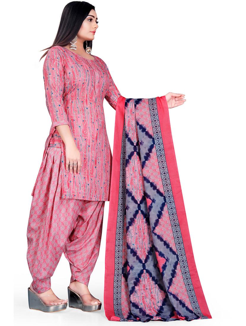 women printed unstitched suit set - 21557185 - Standard Image - 2