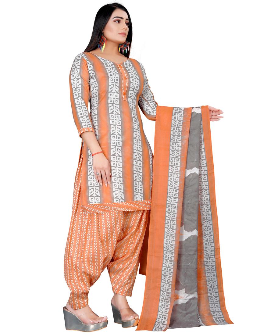 women printed unstitched suit set - 21557188 - Standard Image - 2