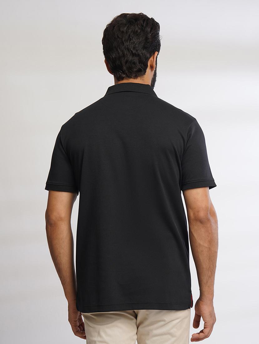 men solid polo neck t-shirt - 21557424 - Standard Image - 2