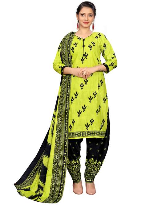 women three quarter sleeve kurta salwar with dupatta set - 21558168 - Standard Image - 0