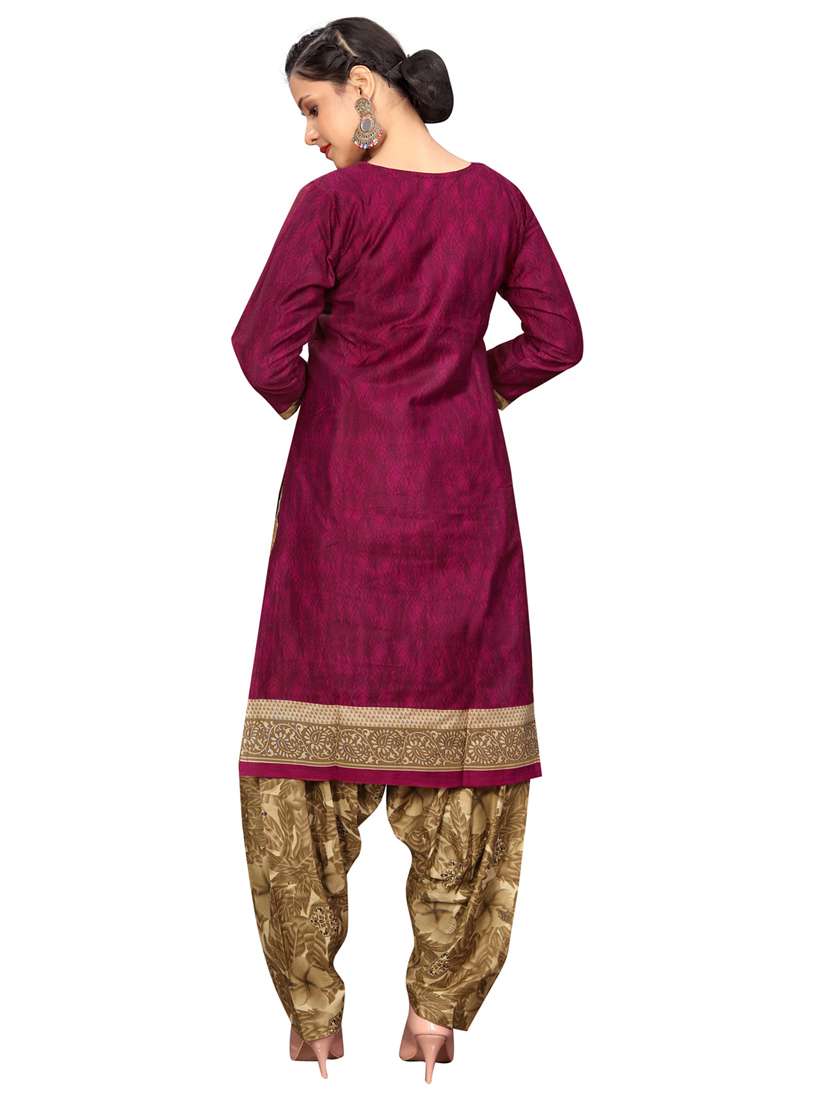 women three quarter sleeve kurta salwar with dupatta set - 21558176 -  Standard Image - 2