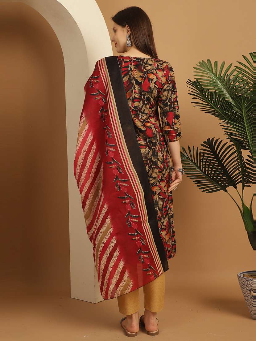 women printed kurta pant set with dupatta - 21558194 -  Standard Image - 2