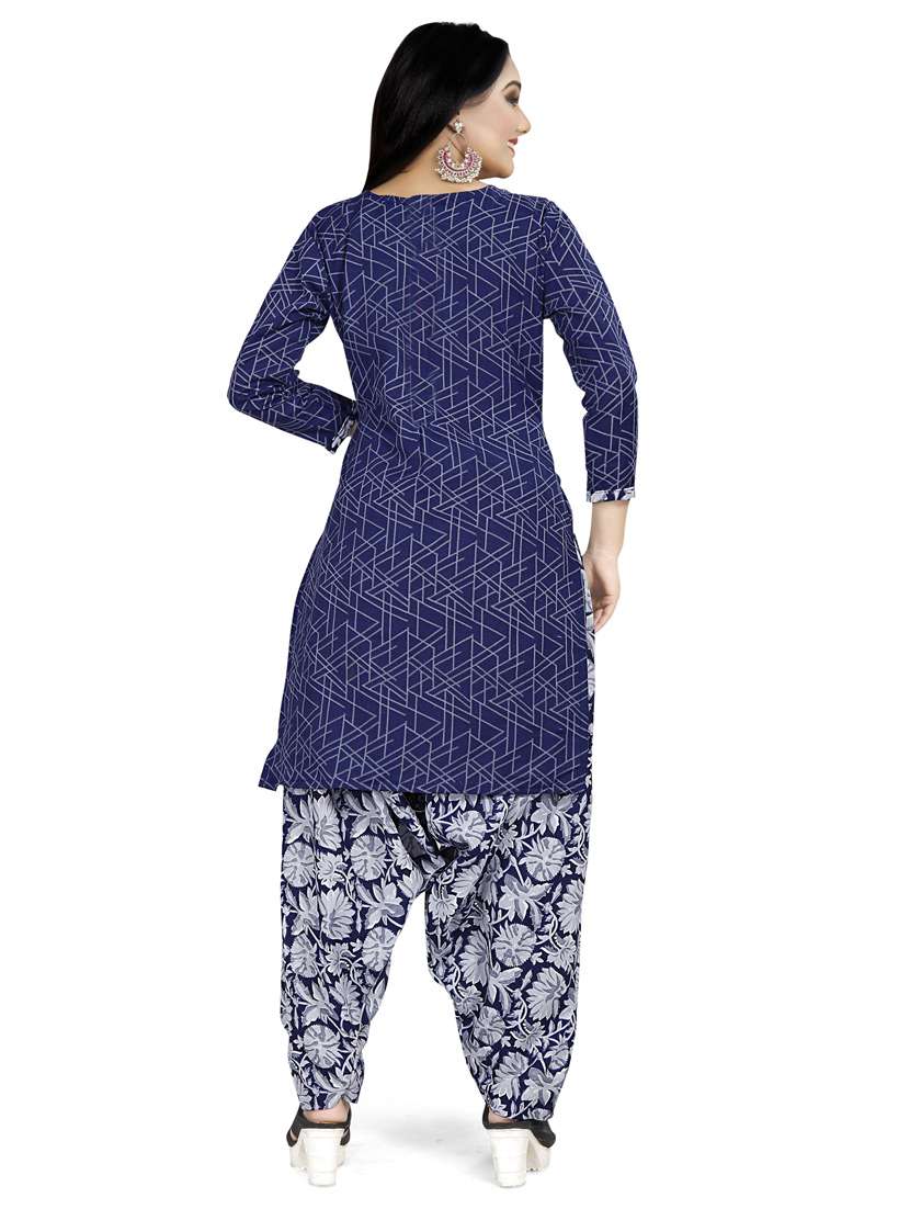 women geometric kurta salwar set with dupatta - 21558206 -  Standard Image - 2