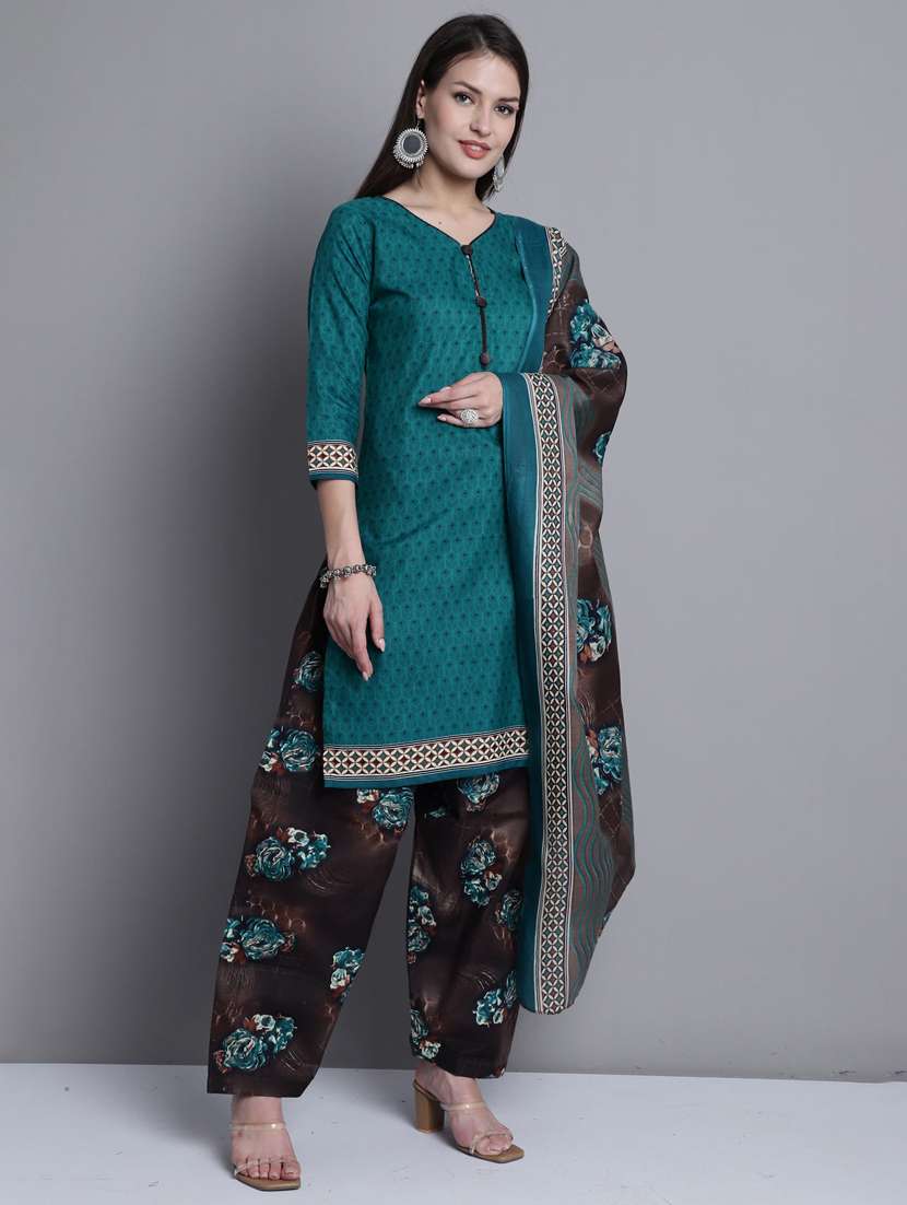 women printed kurta salwar set with dupatta - 21558523 -  Standard Image - 2
