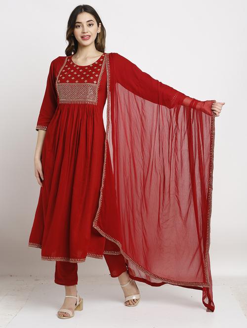 women sequin work kurta pant set with dupatta - 21558574 -  Standard Image - 0