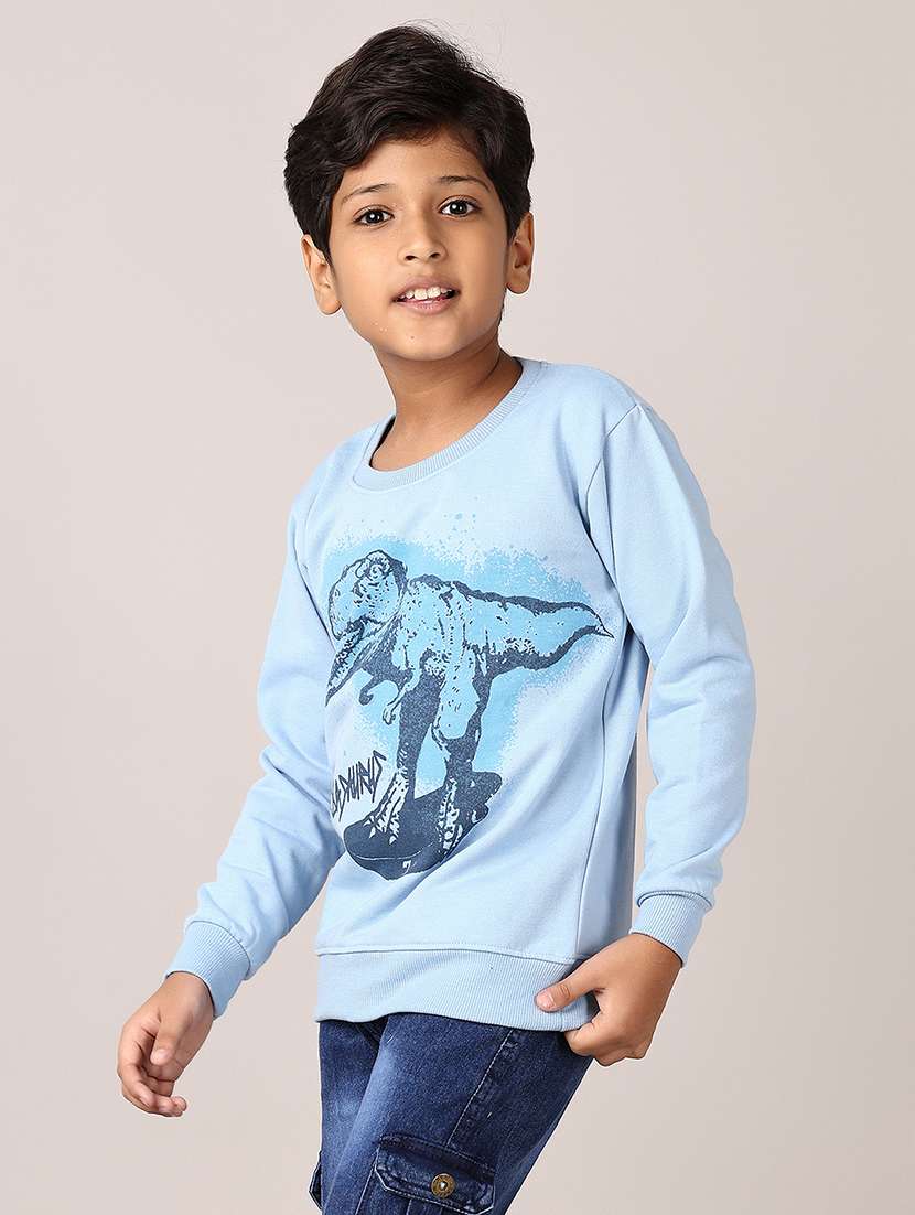 boys front print long sleeve sweatshirts - 21558765 -  Standard Image - 2