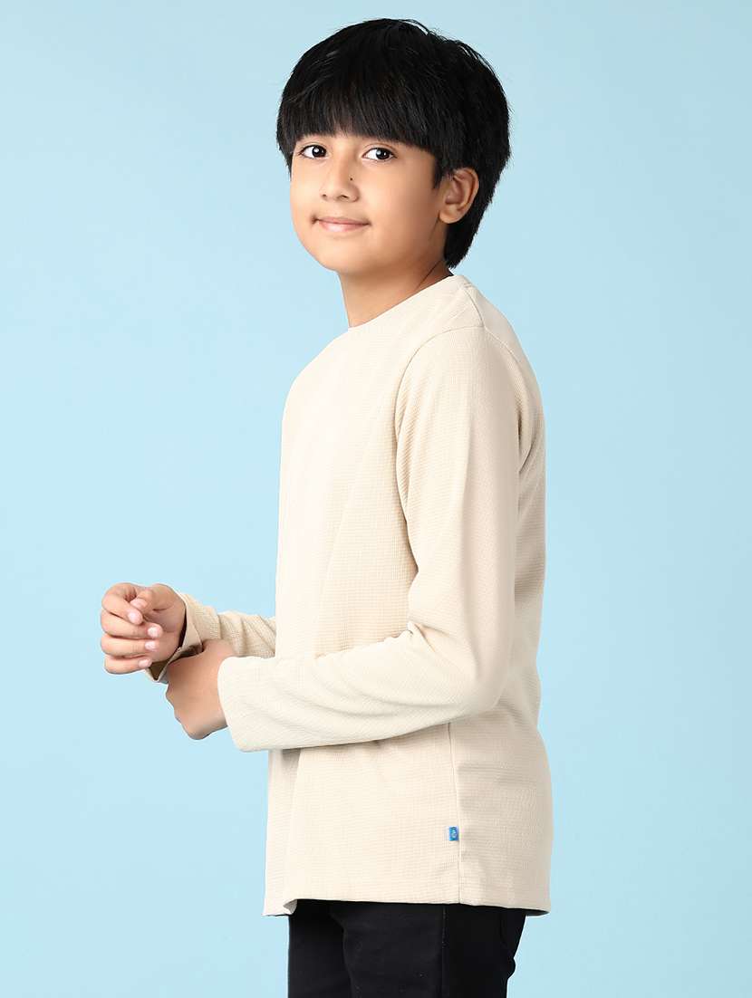 boys long sleeves plain t-shirt - 21558803 -  Standard Image - 2