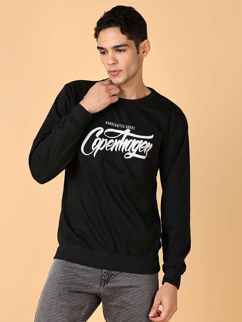 men chest print round neck regular fit sweatshirt - 21558923 -  Standard Image - 2