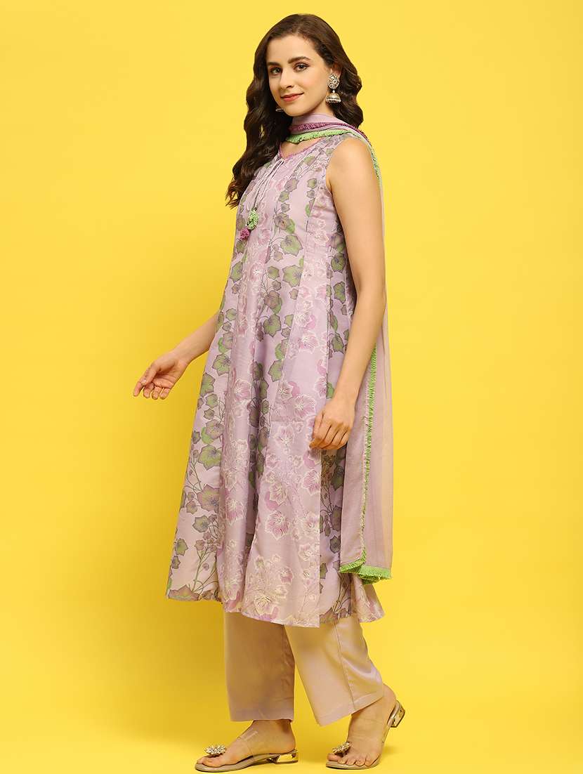 women floral kurta pant set with dupatta - 21559620 -  Standard Image - 2