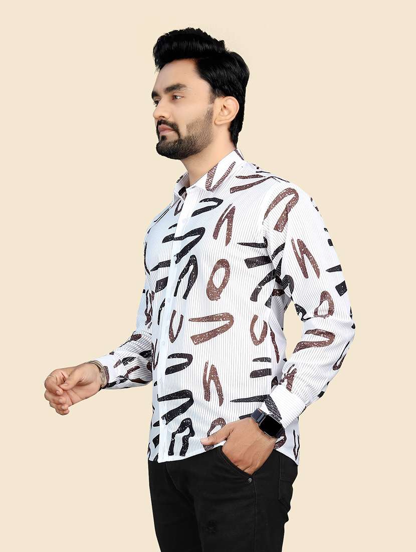 men printed collared casual shirt - 21560198 -  Standard Image - 2