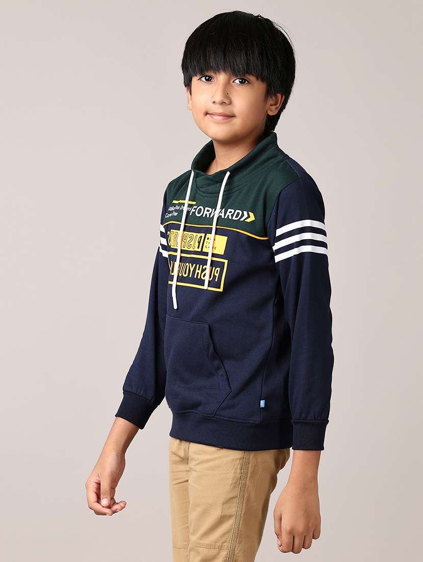 boys long sleeves front print sweatshirt - 21560542 -  Standard Image - 2