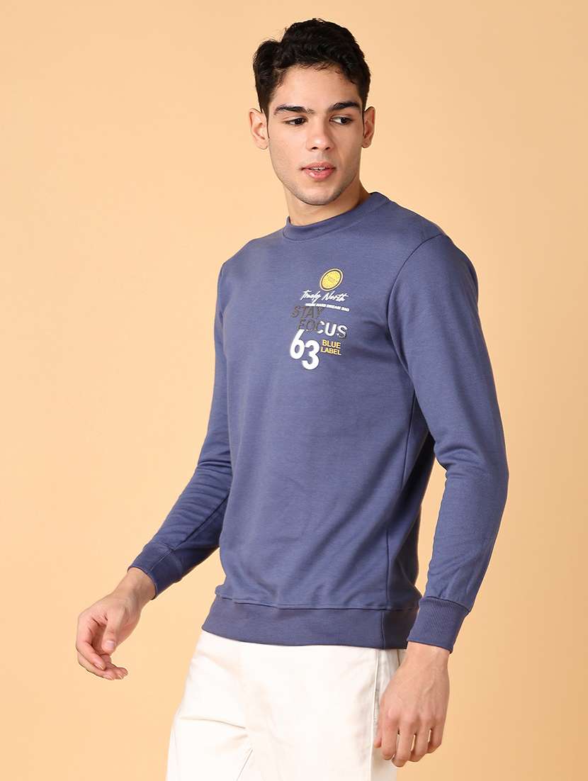 men long sleeves placement print sweatshirt - 21560548 -  Standard Image - 2