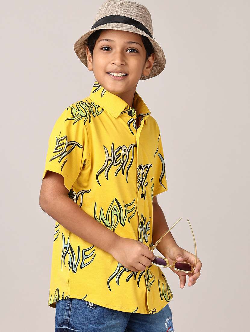 boys short sleeves printed shirt - 21560646 - Standard Image - 2