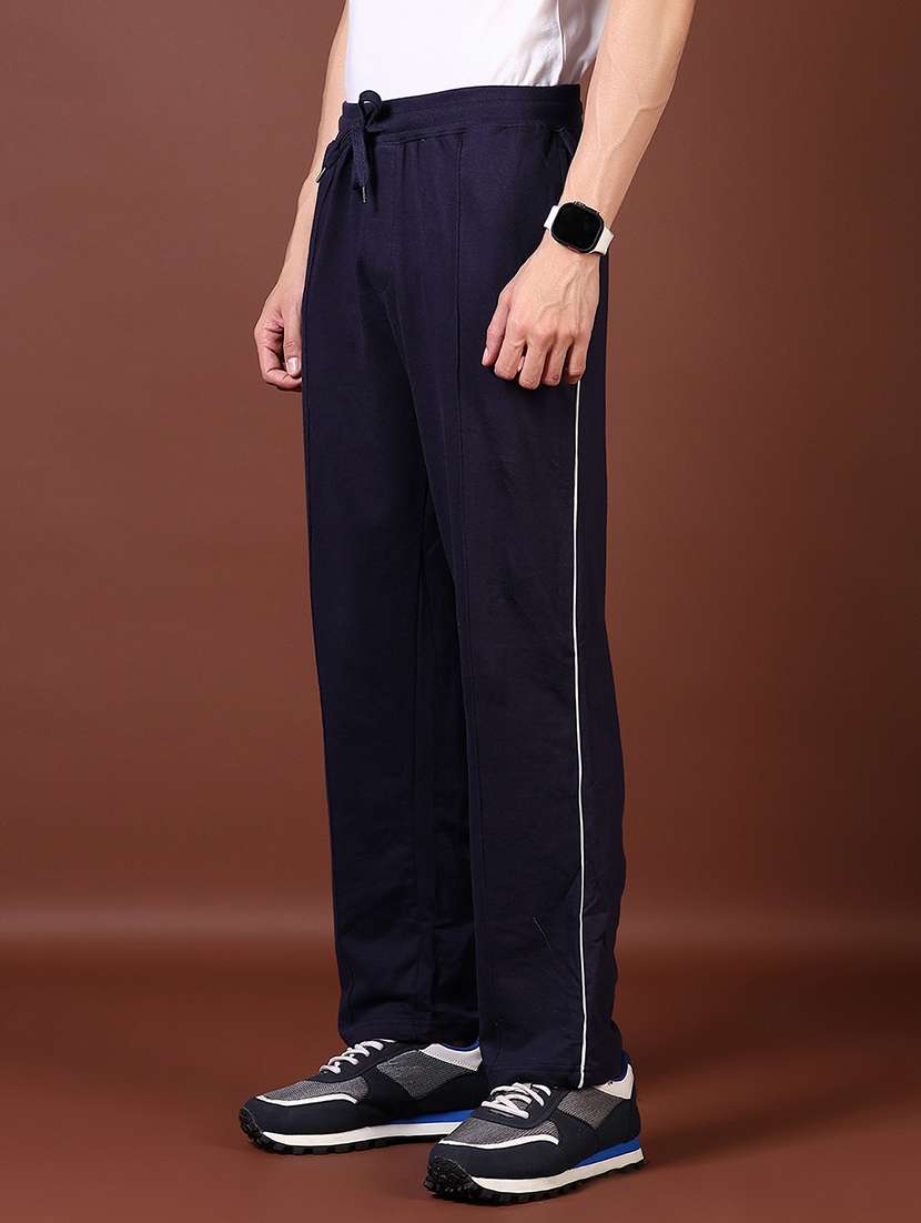 men solid mid rise full length tack pant - 21561295 -  Standard Image - 2