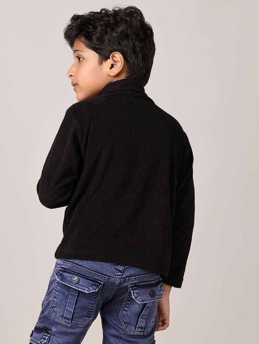 boys solid long sleeve pullover sweater - 21561336 -  Standard Image - 2