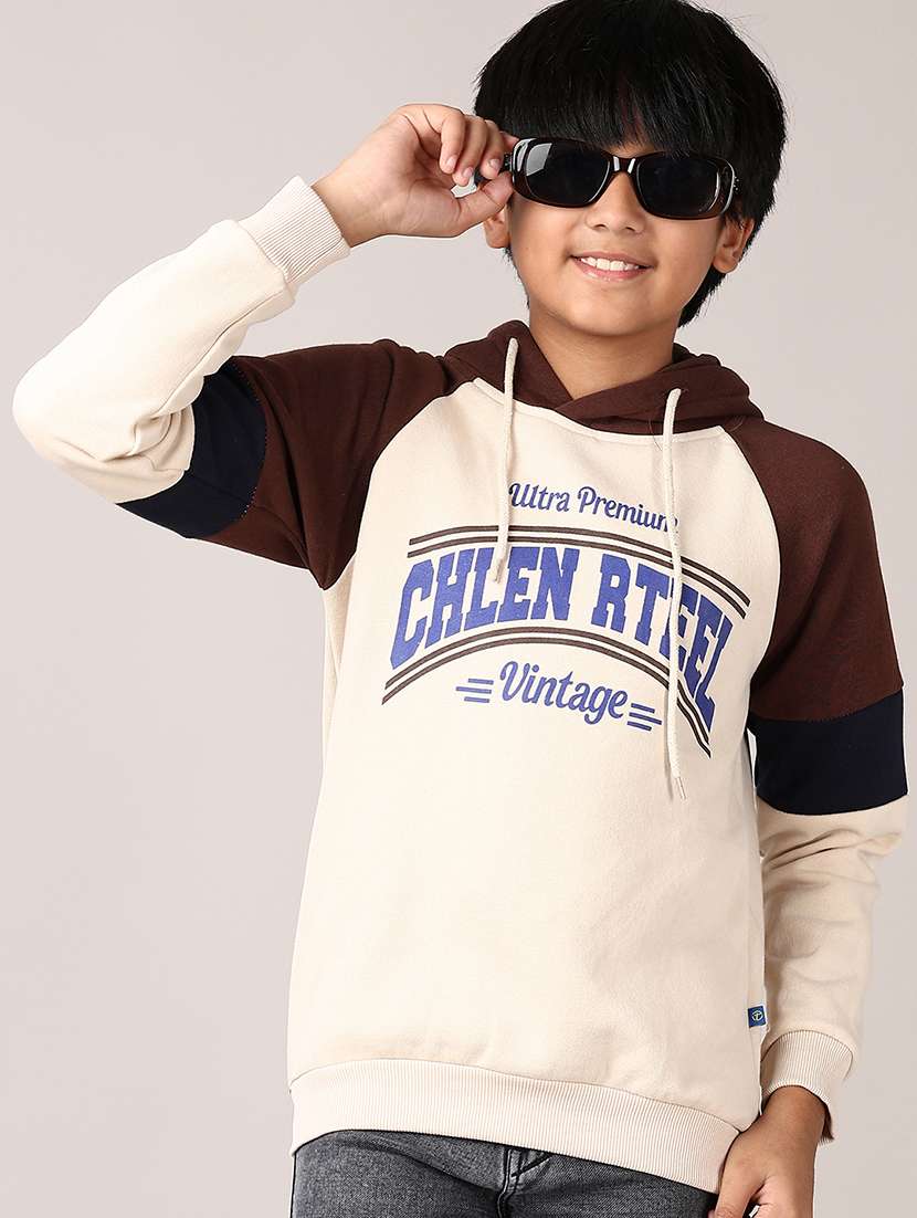 boys color block long sleeve sweatshirt
