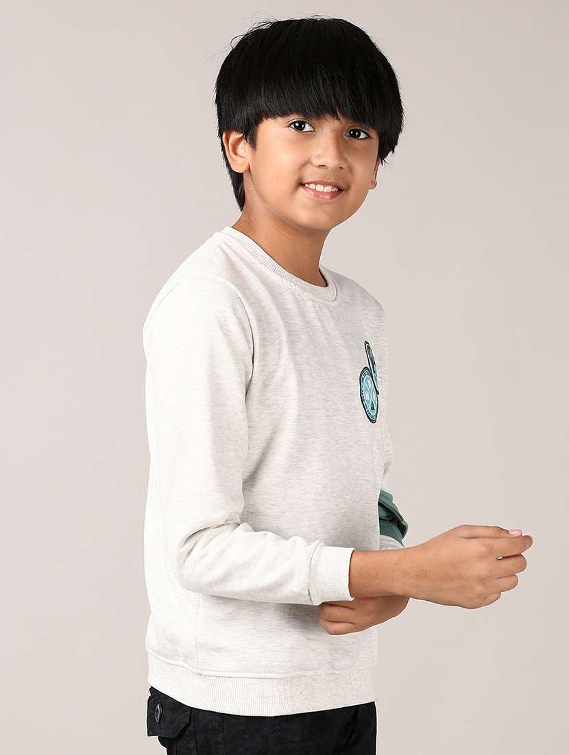 boys long sleeves placement print sweatshirt - 21561360 -  Standard Image - 2