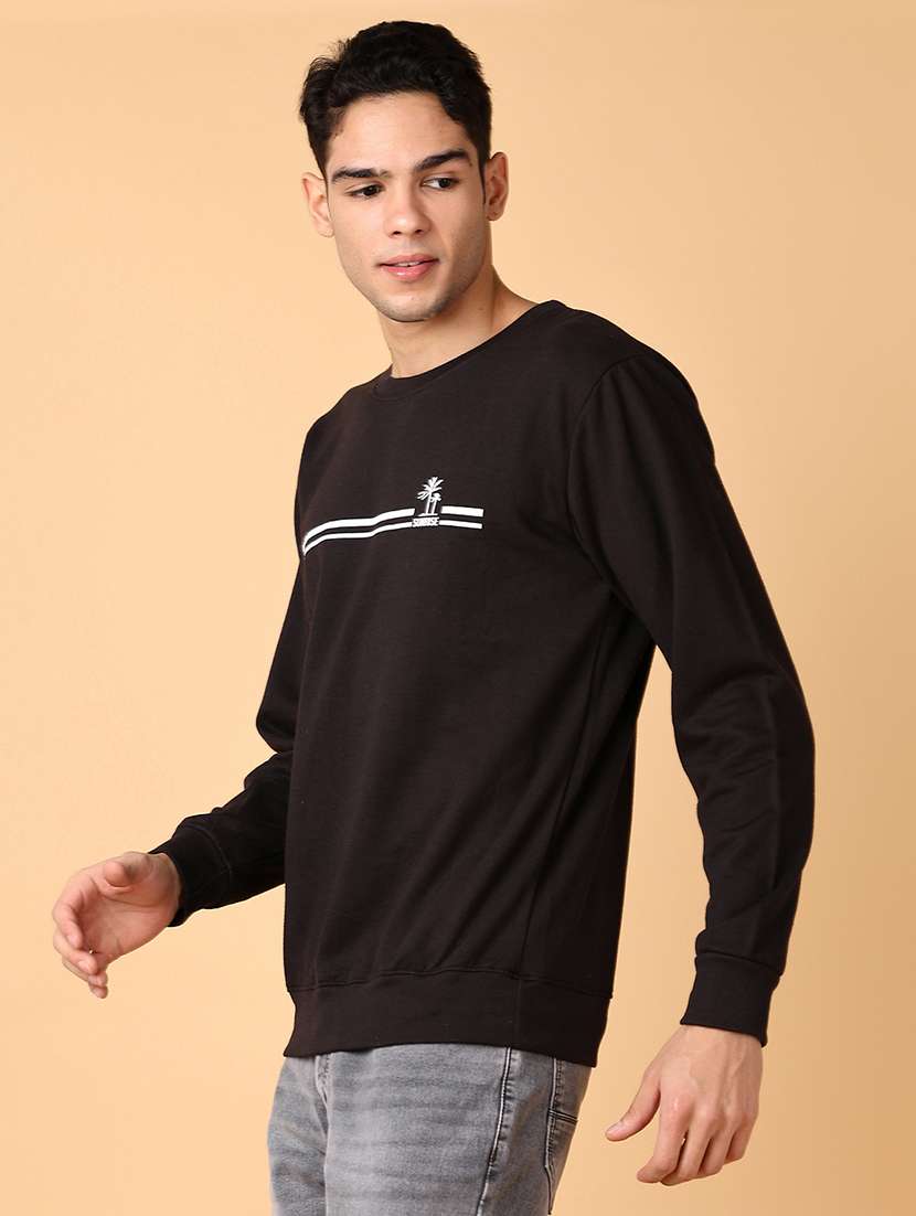 men chest print round neck regular fit sweatshirt - 21561397 -  Standard Image - 2