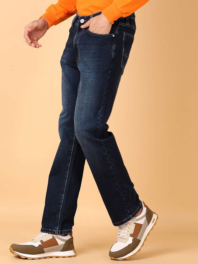 men plain mid rise denim jean - 21561475 - Standard Image - 2