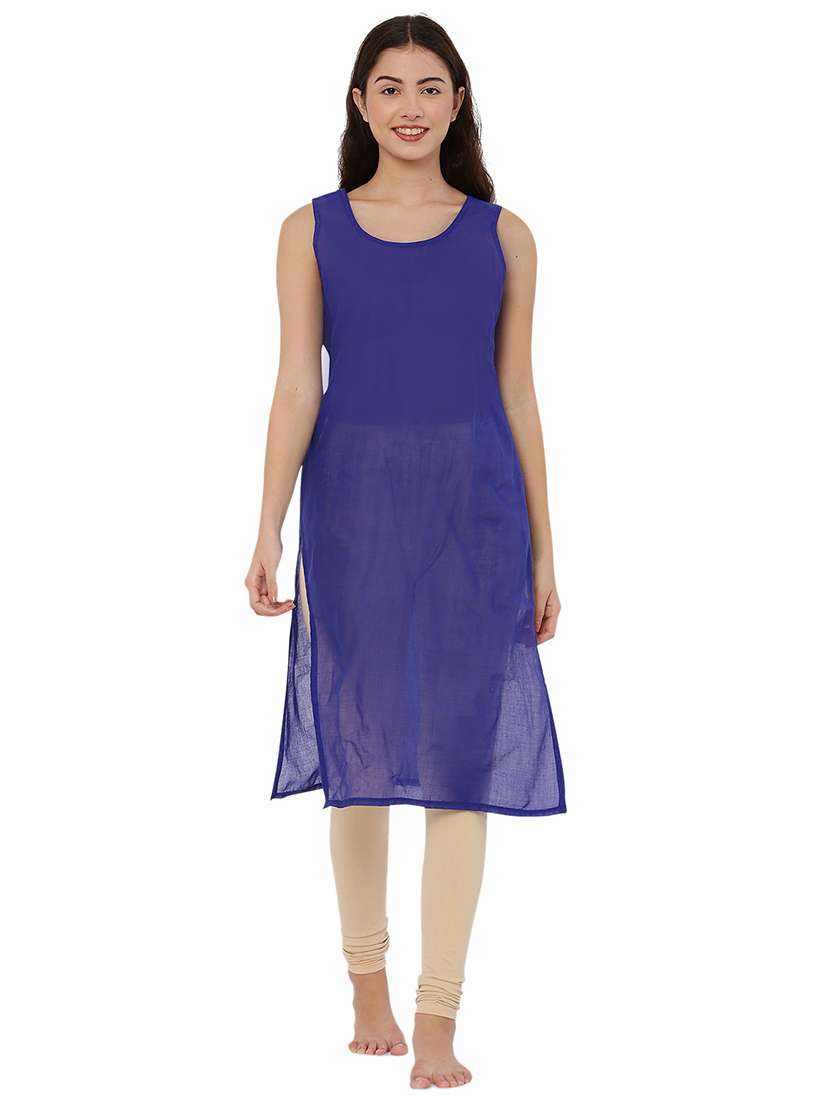 women solid round neck cotton camisole