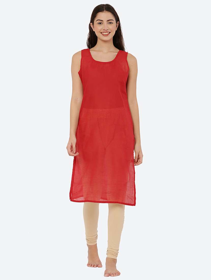 women solid round neck cotton camisole