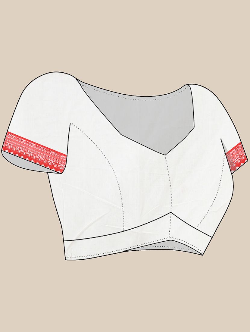 women self design handloom saree with blouse - 21562070 - Standard Image - 2