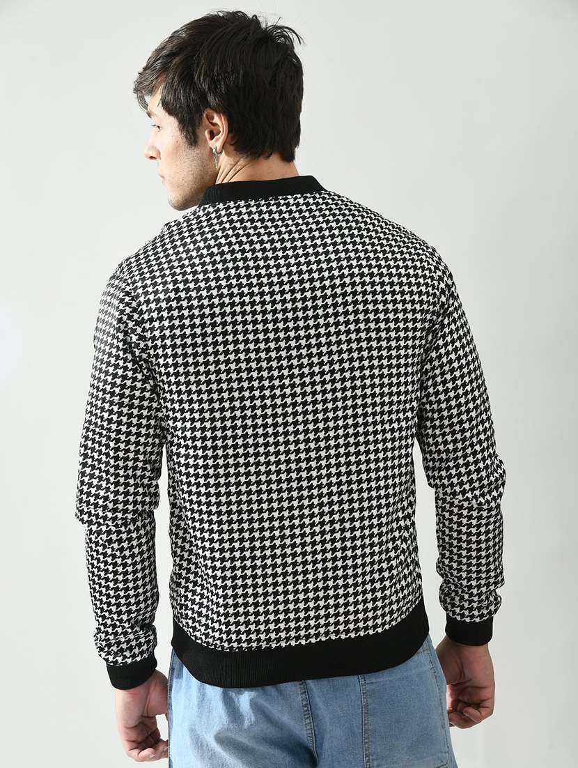 men printed henley neck long sleeve jacket - 21562309 -  Standard Image - 2