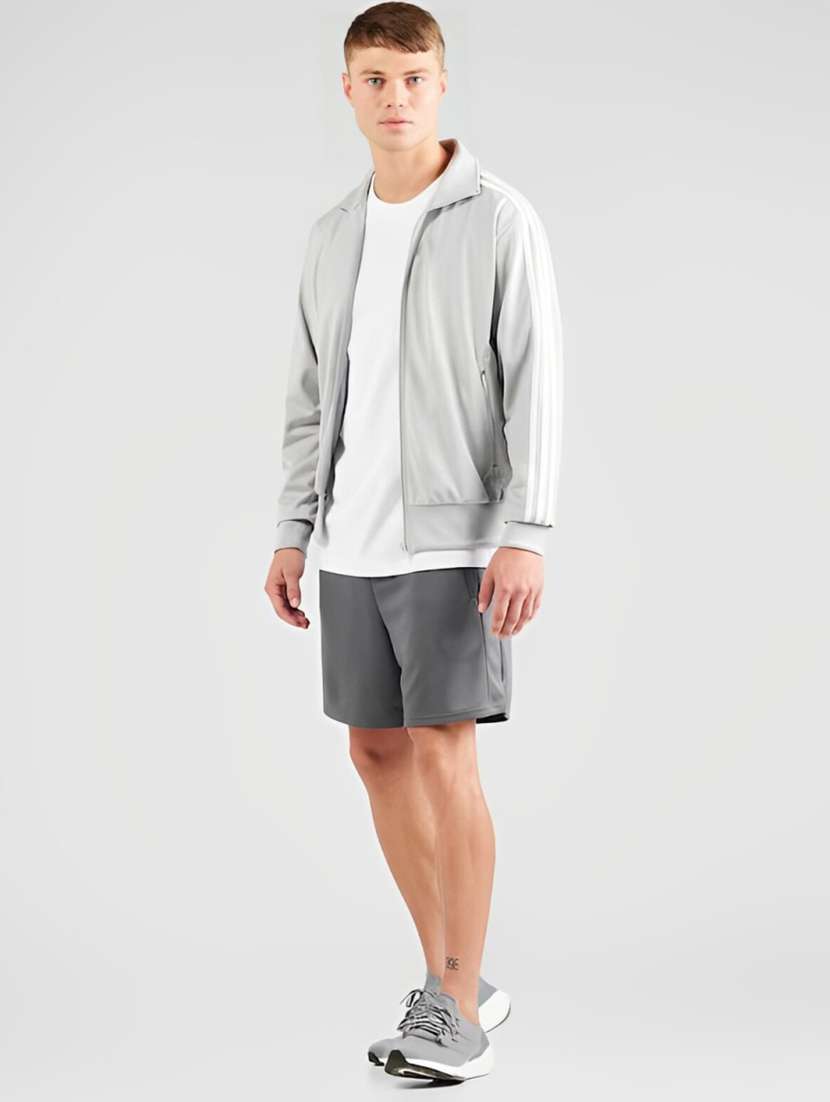 men tapered stand collar long sleeve jacket - 21562312 -  Standard Image - 2