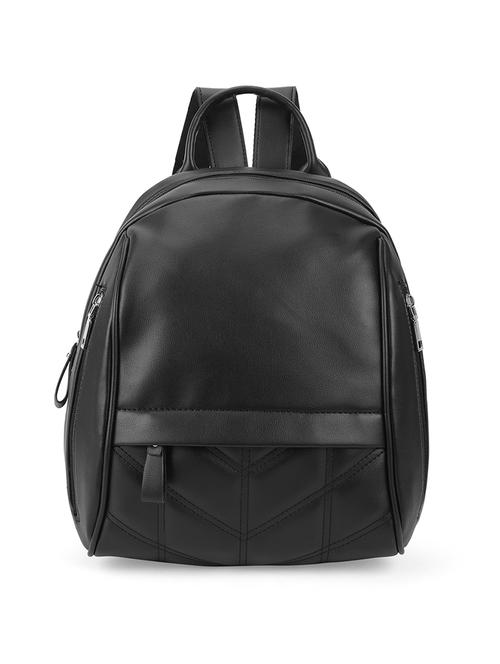 solid black textured backpack - 21562329 -  Standard Image - 0