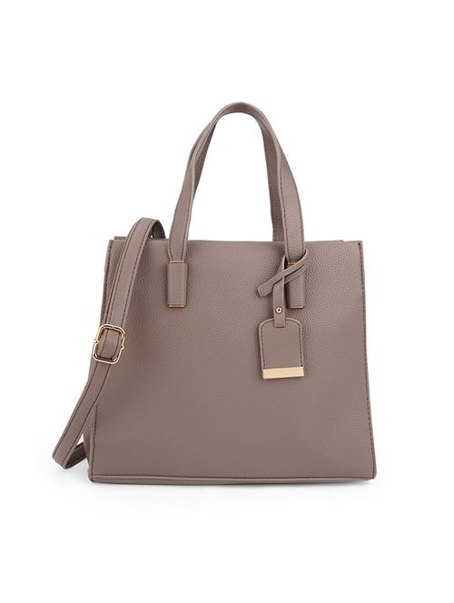 women grey solid handbag - 21562346 -  Standard Image - 0