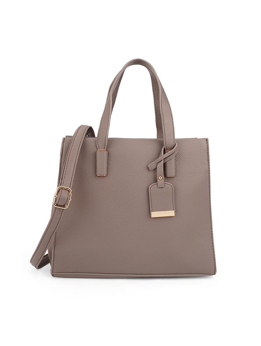 women grey solid handbag - 21562346 -  Zoom Image - 0