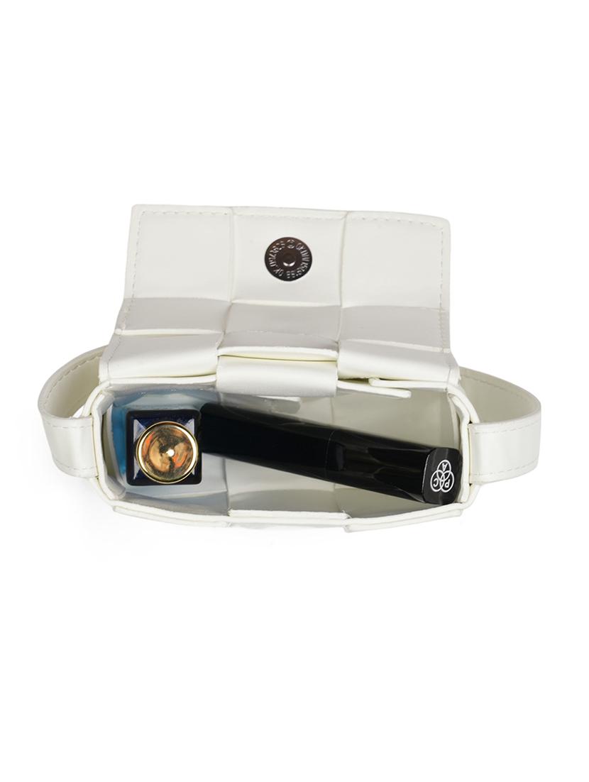 white leatherette (pu) sling bag - 21562361 - Standard Image - 2
