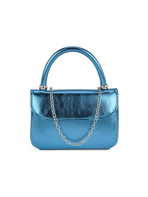 blue leatherette sling bag - 21562372 -  Standard Image - 0
