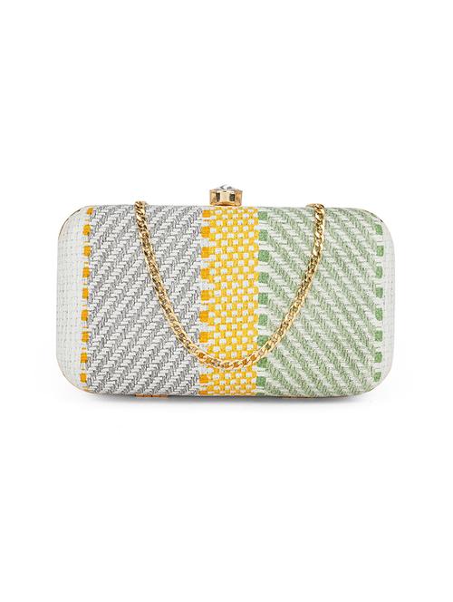 women green pu box clutch - 21562398 -  Standard Image - 0