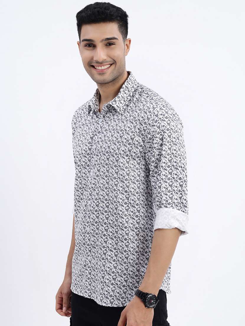 men printed long sleeve casual shirt - 21562508 -  Standard Image - 2