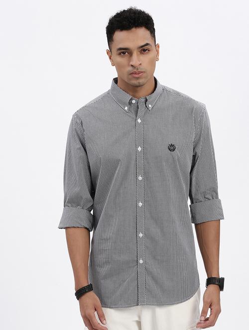 men checkered long sleeve casual shirt - 21562515 -  Standard Image - 0