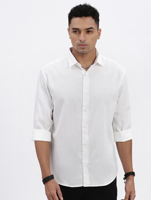 men solid long sleeve casual shirt - 21562519 -  Standard Image - 0