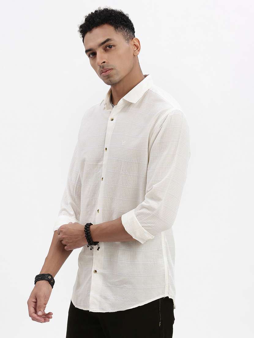 men striped long sleeve casual shirt - 21562523 -  Standard Image - 2