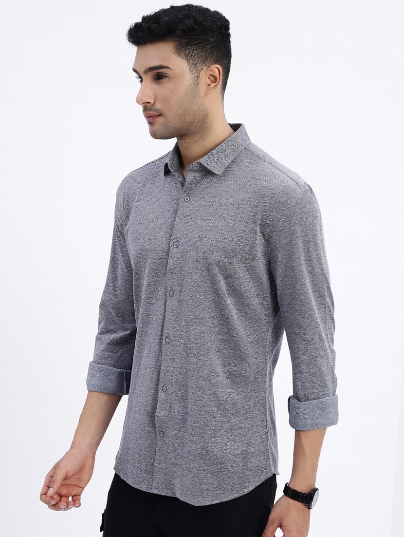men solid long sleeve casual shirt - 21562535 - Standard Image - 2
